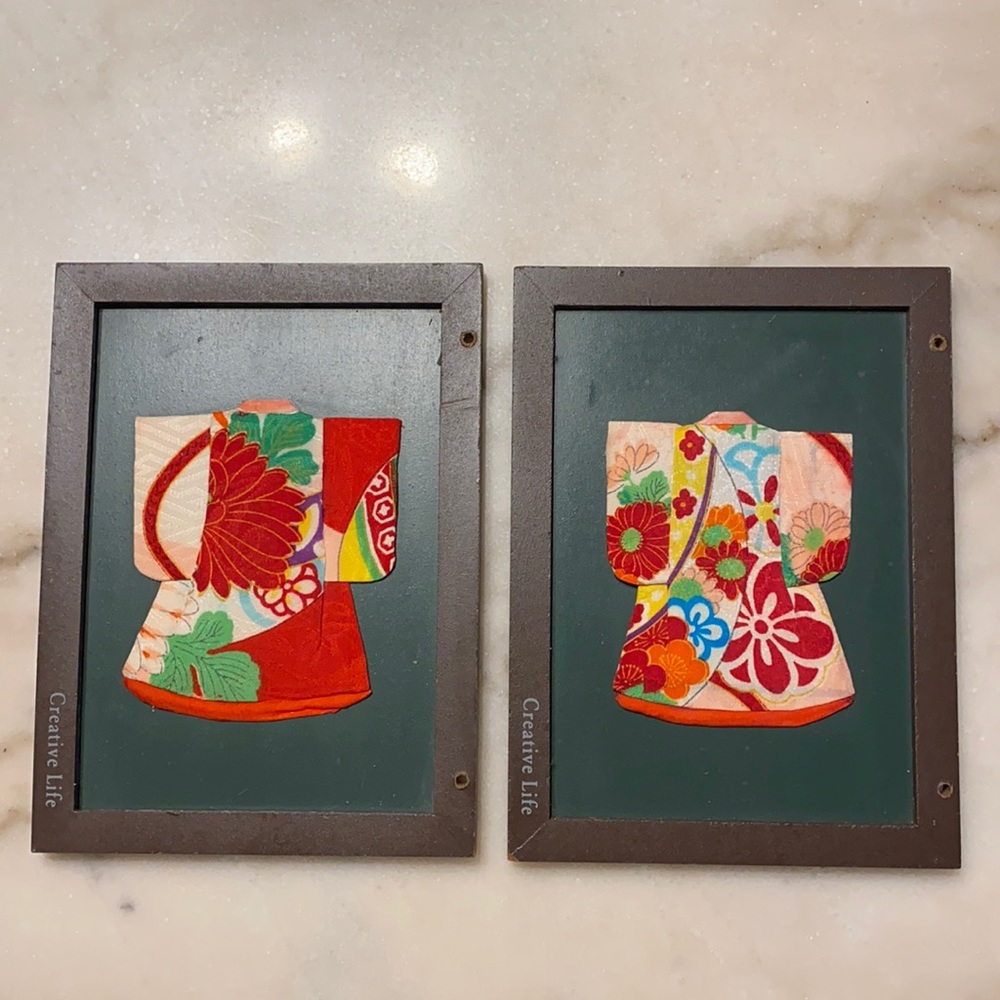 Creative Life Japanese Kimonos Framed